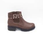 Botines Dakota Cuero Color Marrón
