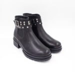 Botines Dakota Cuero Color Negro - Imagen 2