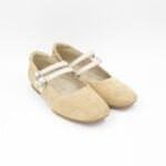 Ballerinas Bruna Gamuza Color Beige - Imagen 2