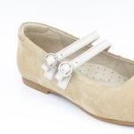 Ballerinas Bruna Gamuza Color Beige - Imagen 3