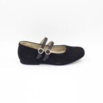 Ballerinas Bruna Gamuza Color Negro