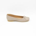 Ballerinas Evangeline Cuero Color Rosa Metálico