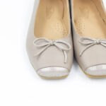 Ballerinas Evangeline Cuero Color Rosa Metálico - Imagen 3