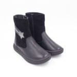 Botines Lia Cuero Color Negro - Imagen 2